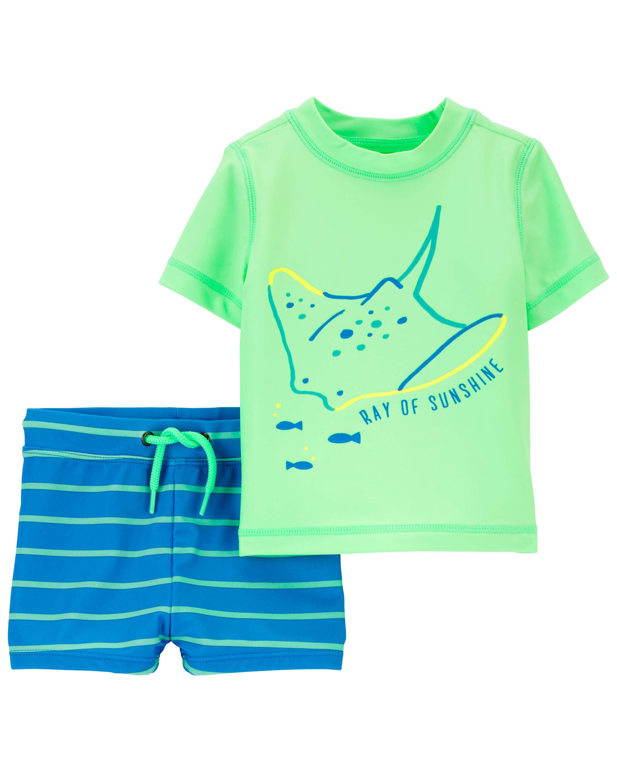 Baby 2 Piece Stingray Rashguard Set Carter s Carter s