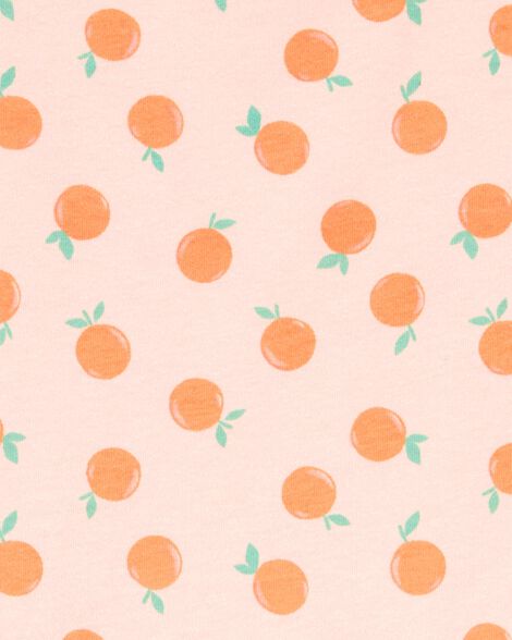  Product image 3 of Kid Orange Print Short-Sleeve Dress