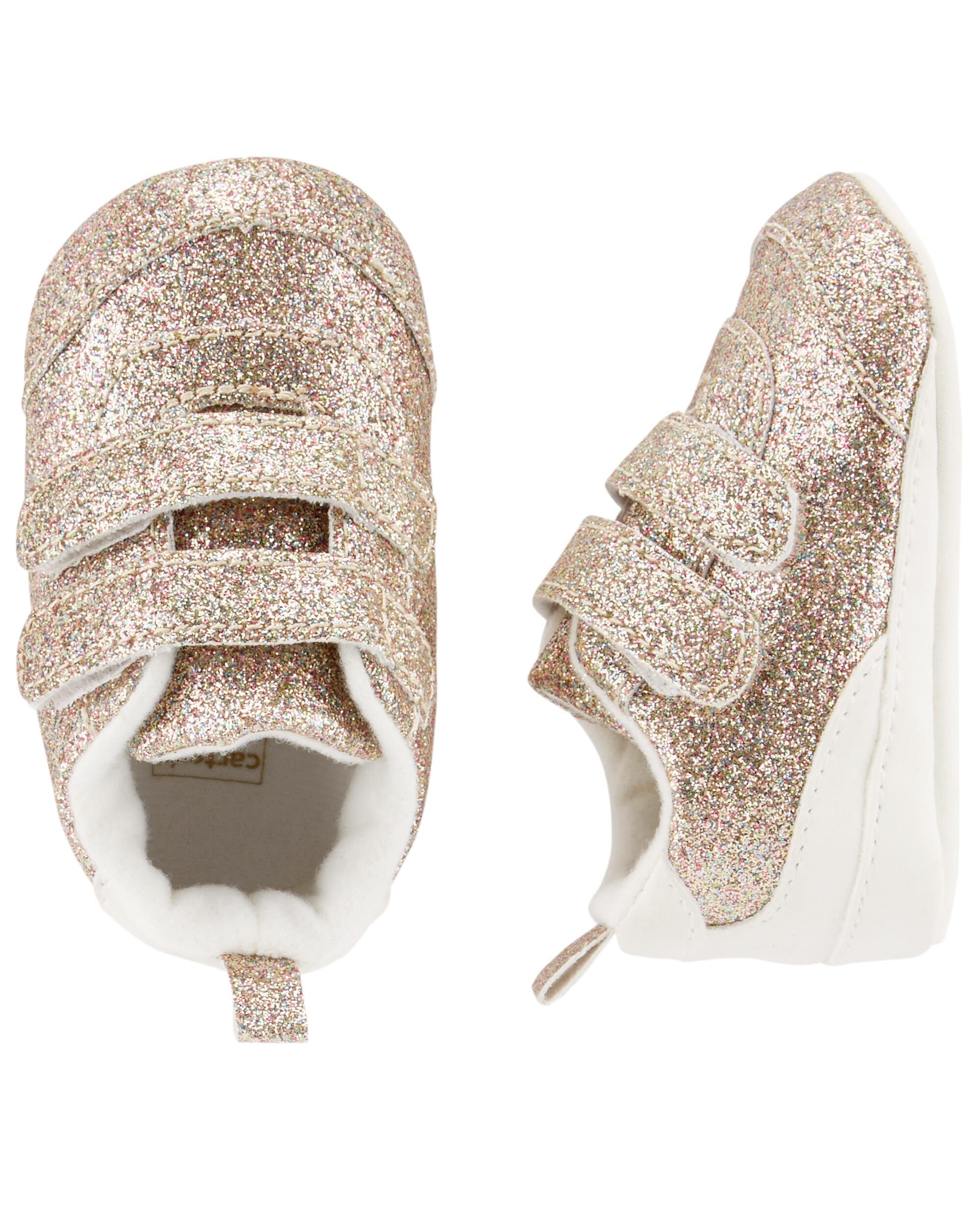 carter's gold glitter shoes