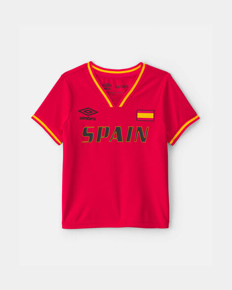 toddler umbro spain soccer jersey - red