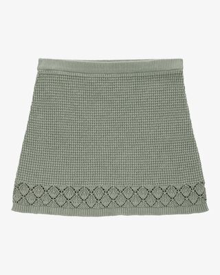 Product image 1 of Kid Pointelle Crotchet Knit Skirt - Green