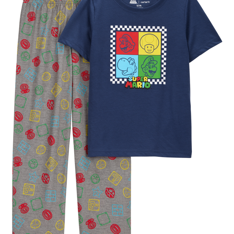 Boys Super Mario Bros™ Loose Fit 2-Piece Pajamas