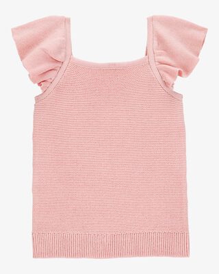 Product image 1 of Baby Flutter-Sleeve Rib Tank - Pink