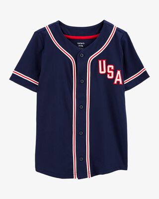 Product image 1 of Kid USA Varsity Button-Down Shirt