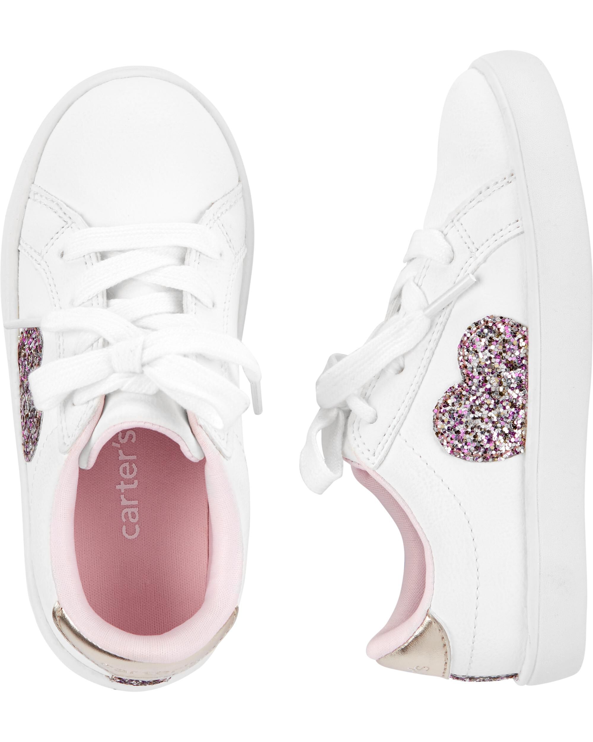 Toddler Glitter Heart Sneakers Carter s