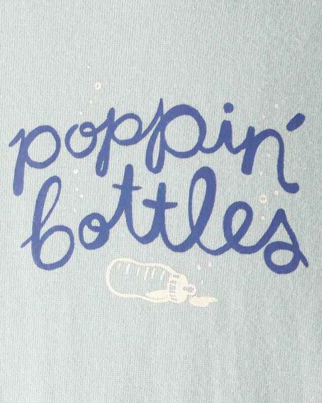 Product image 2 of Baby Cotton Long-Sleeve Graphic Bodysuit - Blue
