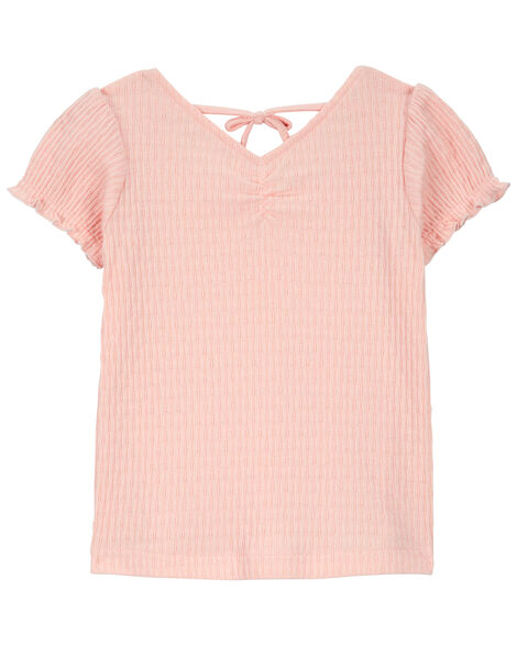  Product image 1 of Baby Textured Smocked Open Back Top