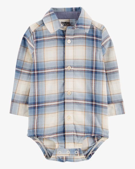  Product image 2 of Baby Plaid Button-Front Bodysuit