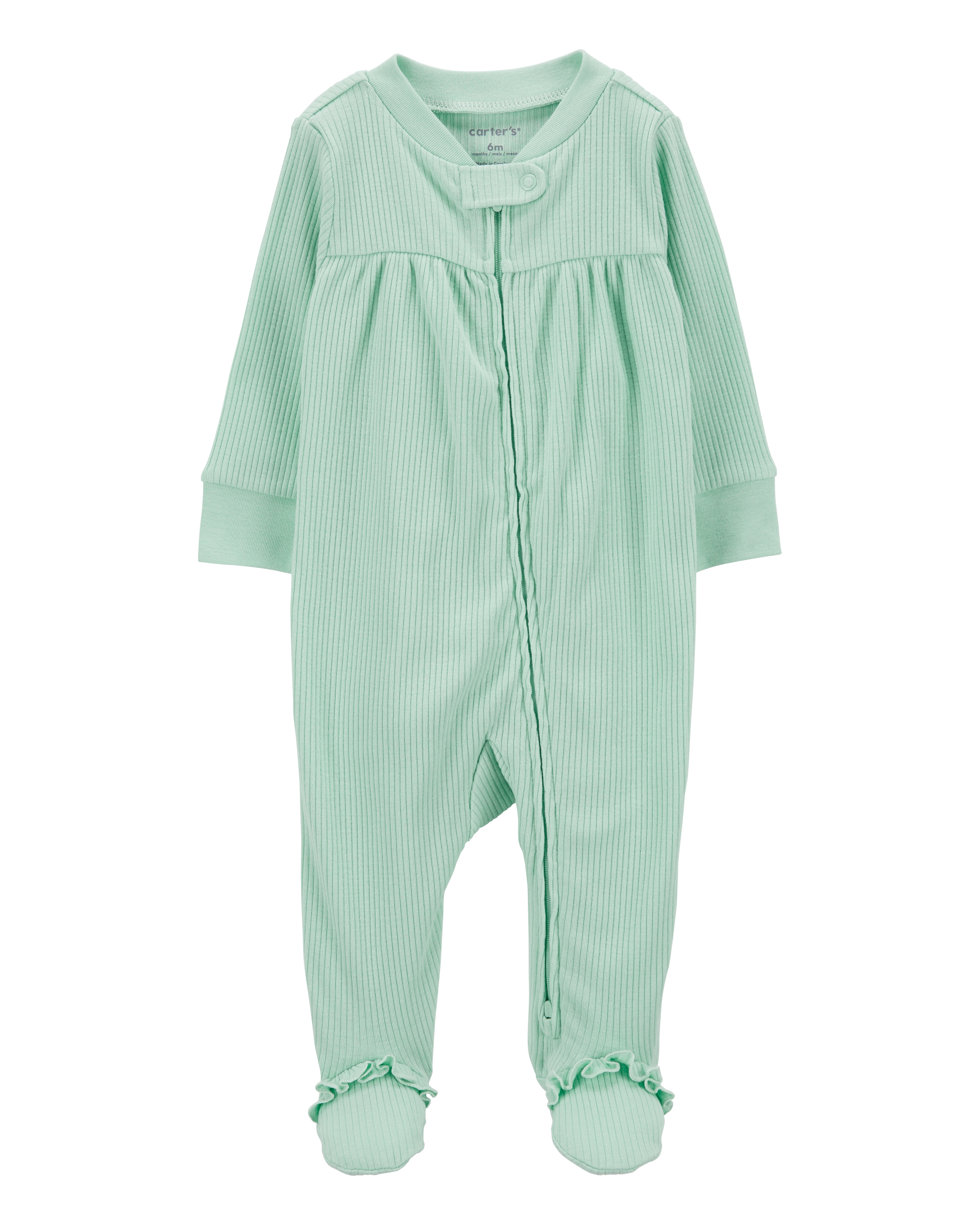 Baby Textured 2-Way Zip Sleep & Play Pajamas