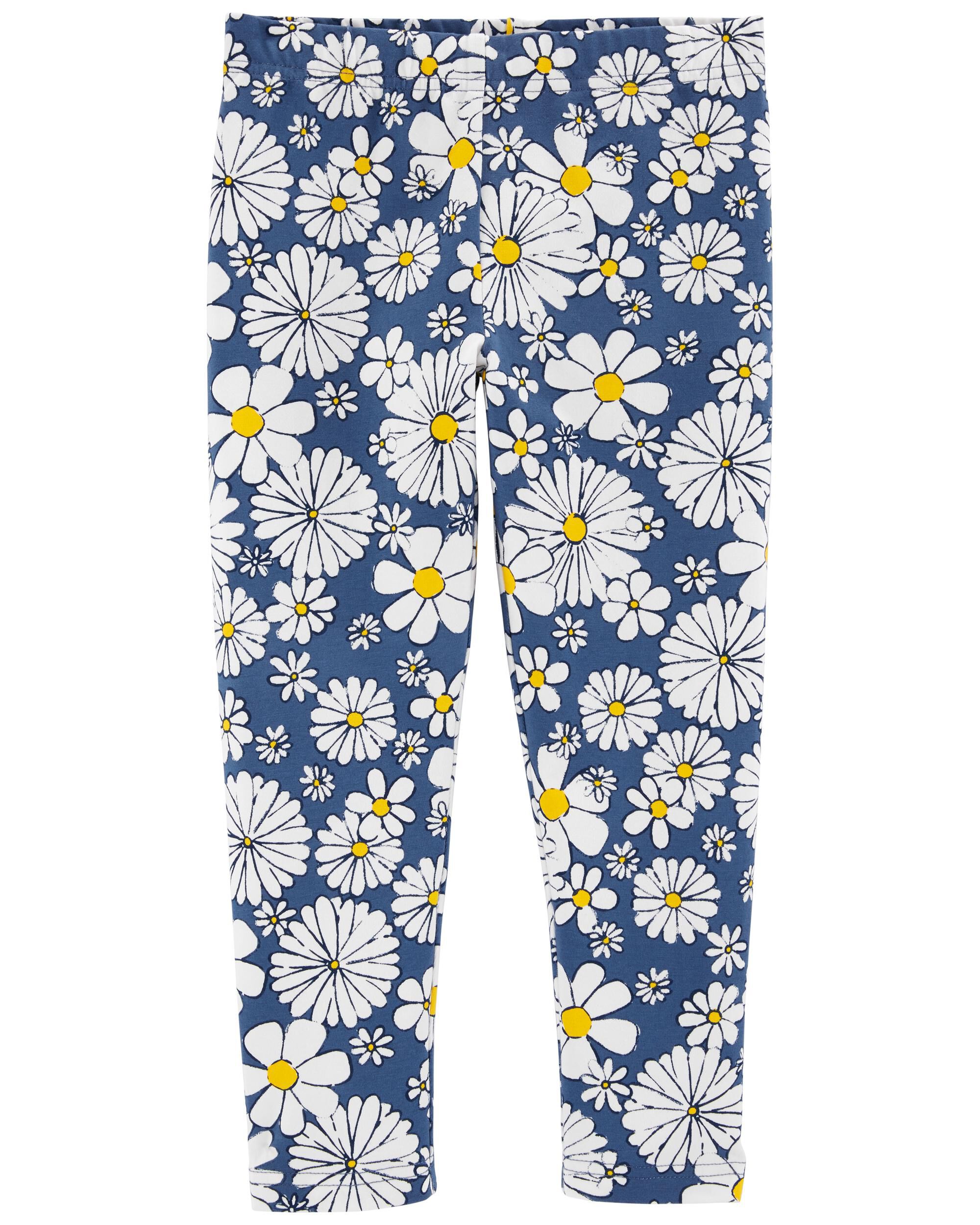Kid Blue Daisy Capri Leggings | carters.com