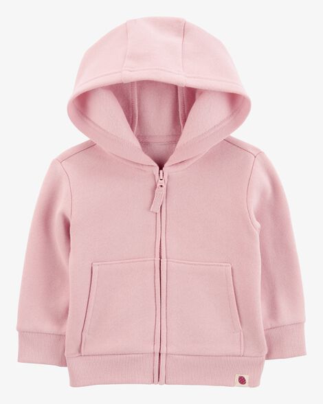 Calvin Klein Girls Teddy Hoody Zip Up Girls Fleece Hoodie Girls