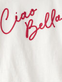 White - Girls Ciao Bella Short-Sleeve Graphic Tee - White, Selected