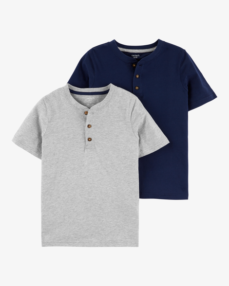 kid 2-pack henley tees