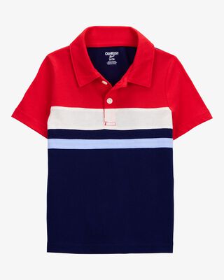 Product image 1 of Toddler Colorblock Striped Polo Shirt