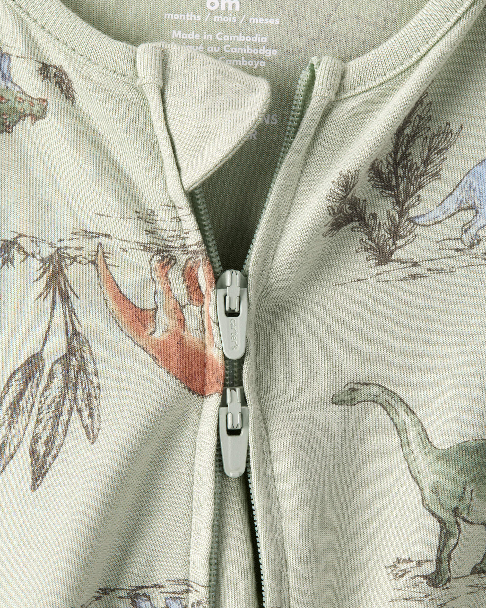 早割 旅行 Baby Boy Play & Sleep Long-Sleeve PurelySoft Print Dinosaur トップス
