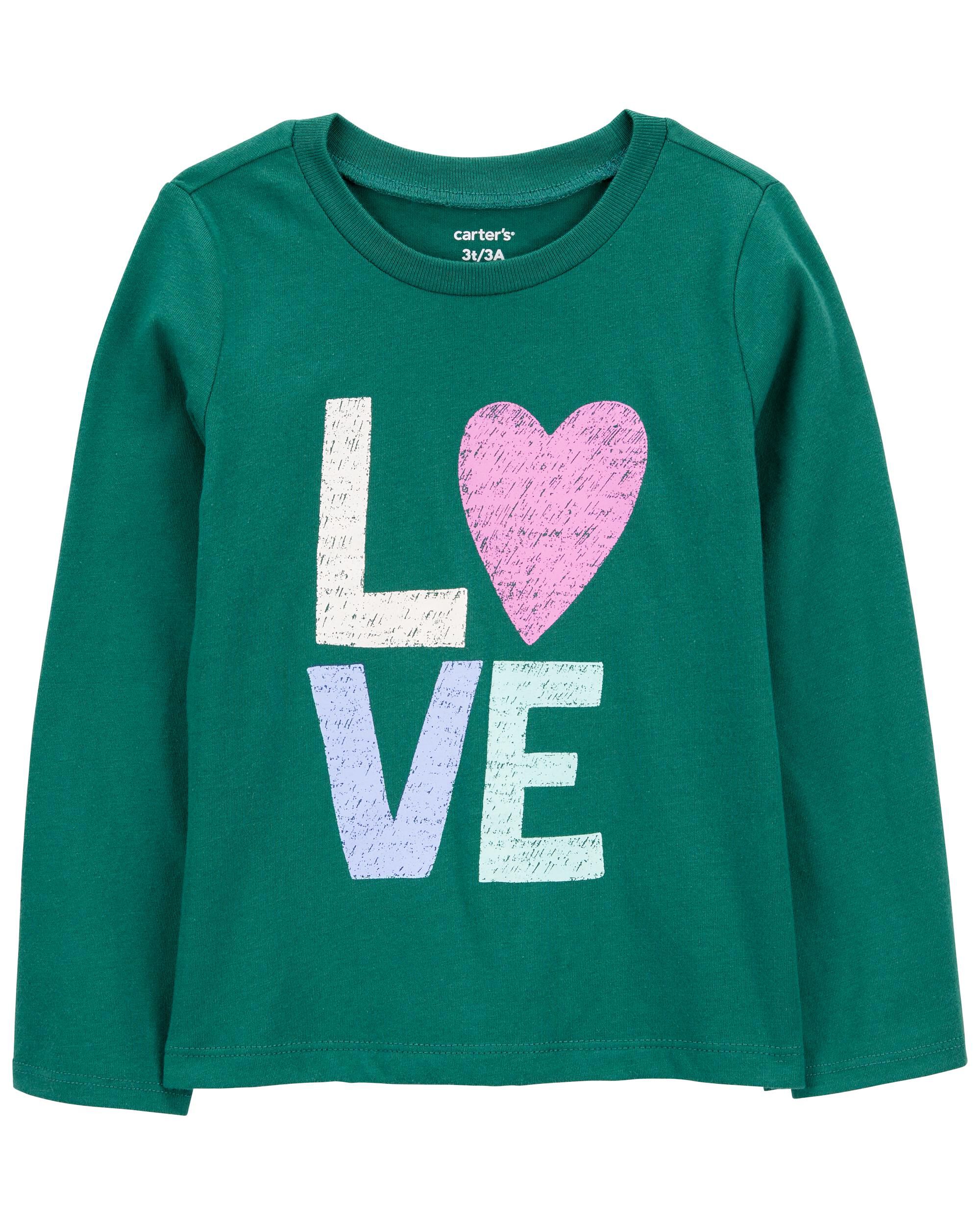 Toddler Love Long-Sleeve Graphic Tee - Carter's | Carter's
