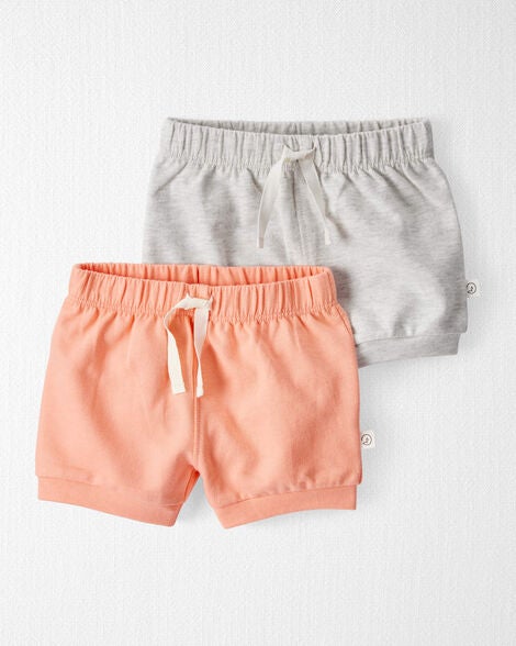  Product image 1 of Baby 2-Pack Organic Cotton French Terry Shorts