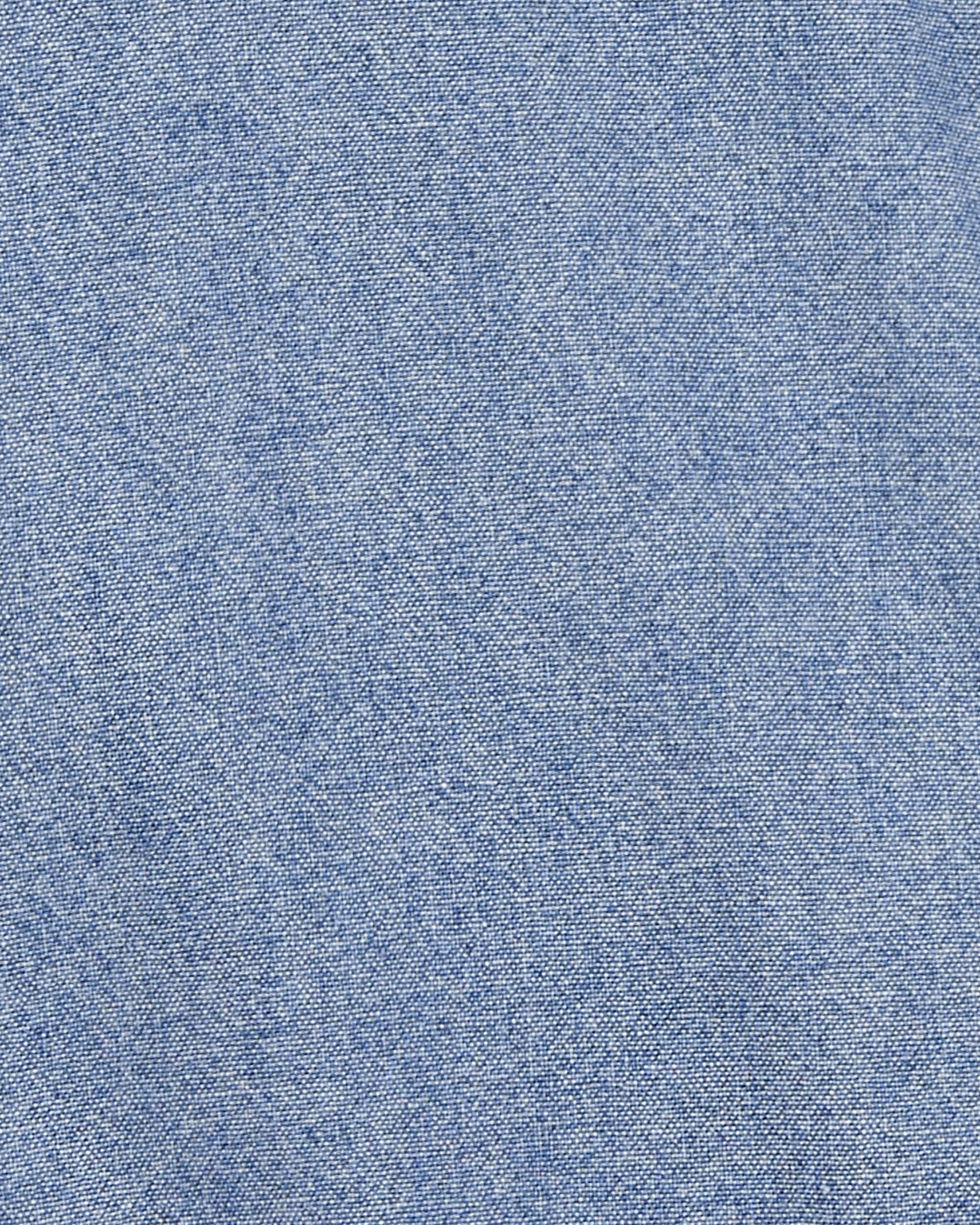 Baby Chambray Polo Romper