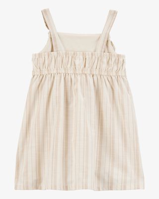 Product image 2 of Baby Striped Eyelet Tank Dress - Ivory