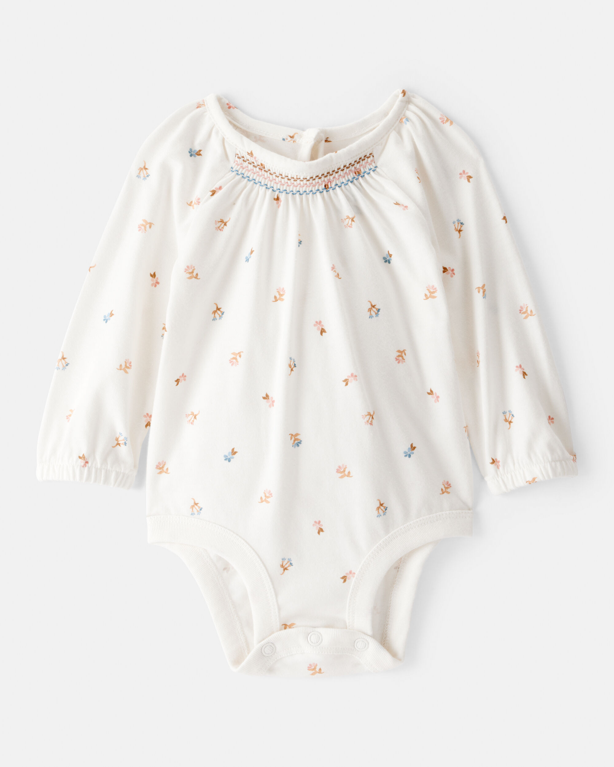 Baby Girl Blueberry Print Long-Sleeve Fashion Bodysuit