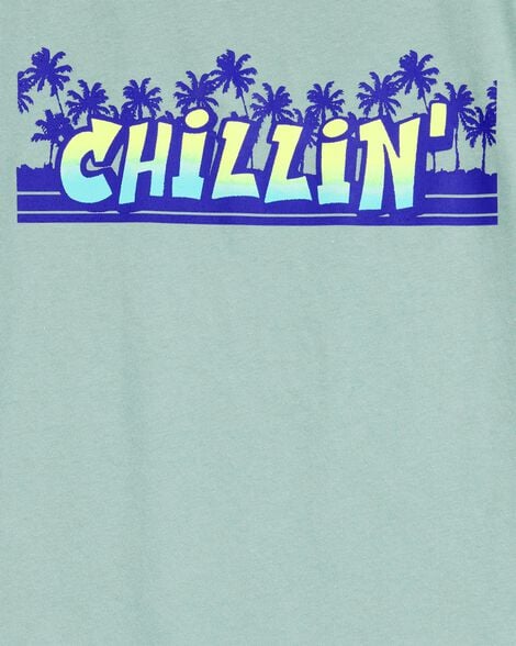 Kid Chillin' Short-Sleeve Graphic Tee - Green