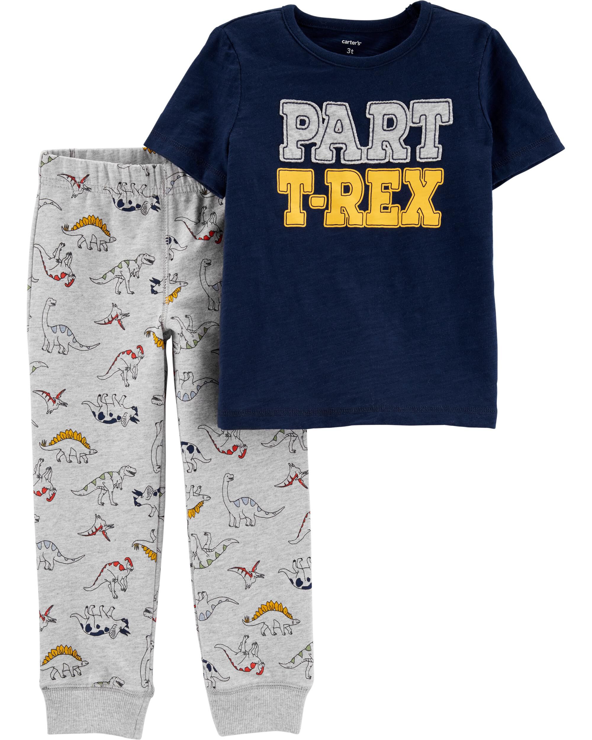 Newborn Baby Boys Top /& Joggers Set Dinosaur Outfit T-Shirt Trousers Printed Tee