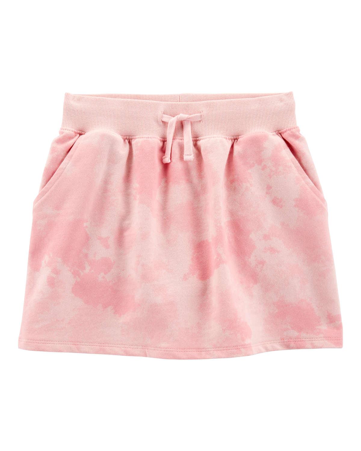 Kid Drawstring Cloud Dye French Terry Skort - Pink - OshKosh Kid Drawstring Cloud Dye French Terry Skort - Pink - OshKosh