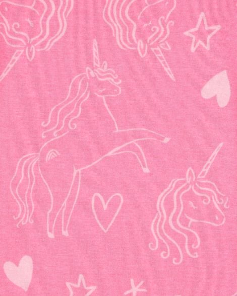Baby 4-Piece Unicorn Cotton Pajamas