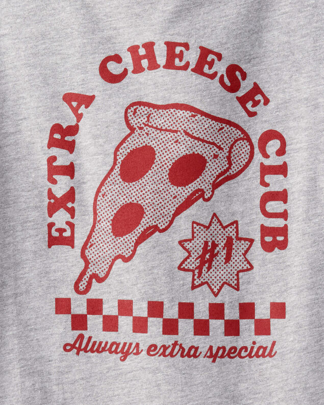 Product image 2 of Boys Pizza Long-Sleeve Graphic Tee - Grey