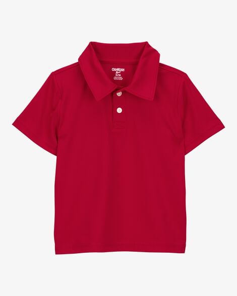 Product image 2 of Toddler 3-Pack Active Uniform Polo Shirts in Moisture Wicking BeCool™ Fabric - Red