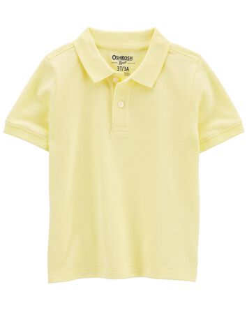 Toddler Yellow Piqué Polo Shirt