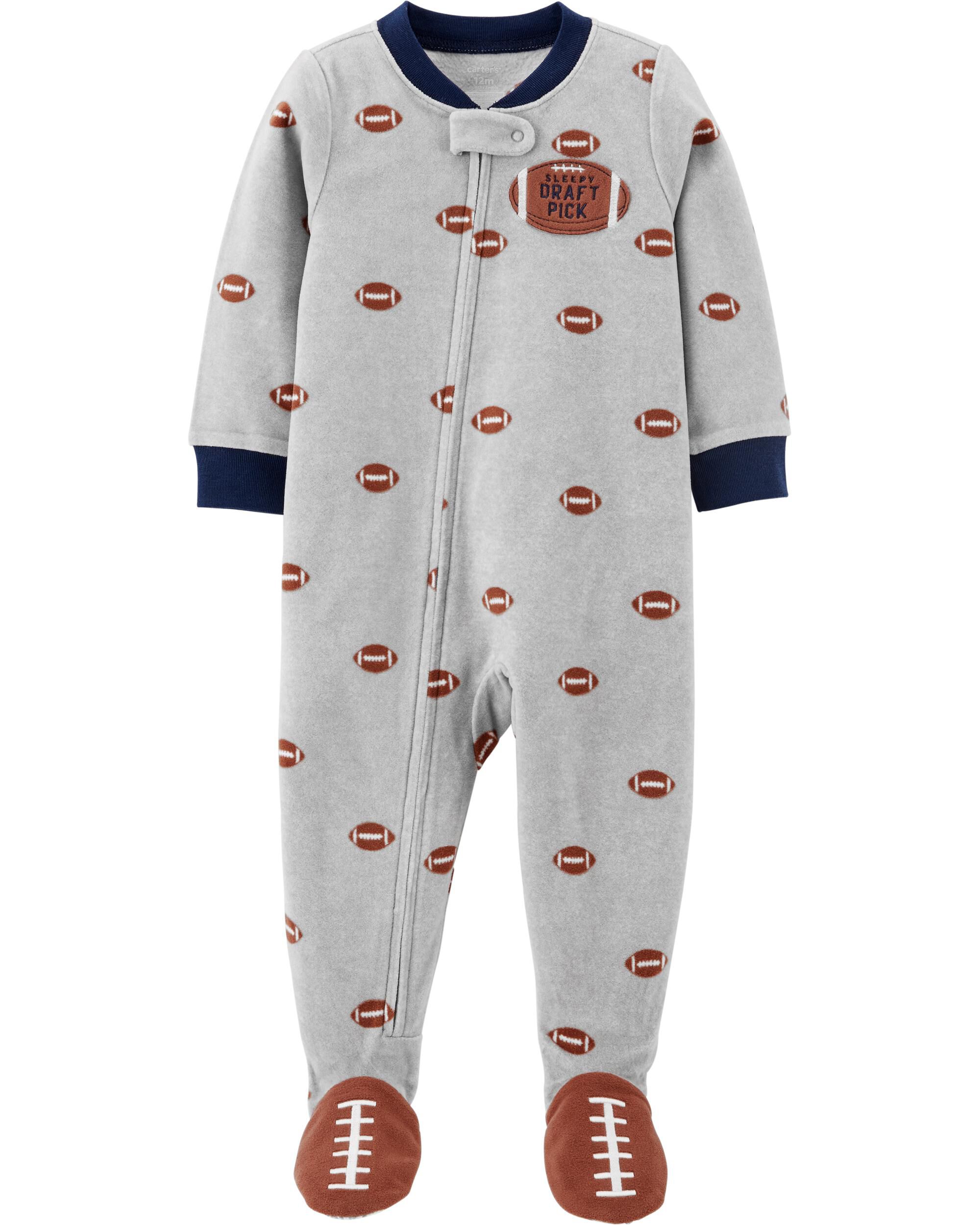 carters fleece footie pajamas