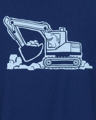 Product image 2 of Toddler Construction Short-Sleeve Graphic Tee - Navy