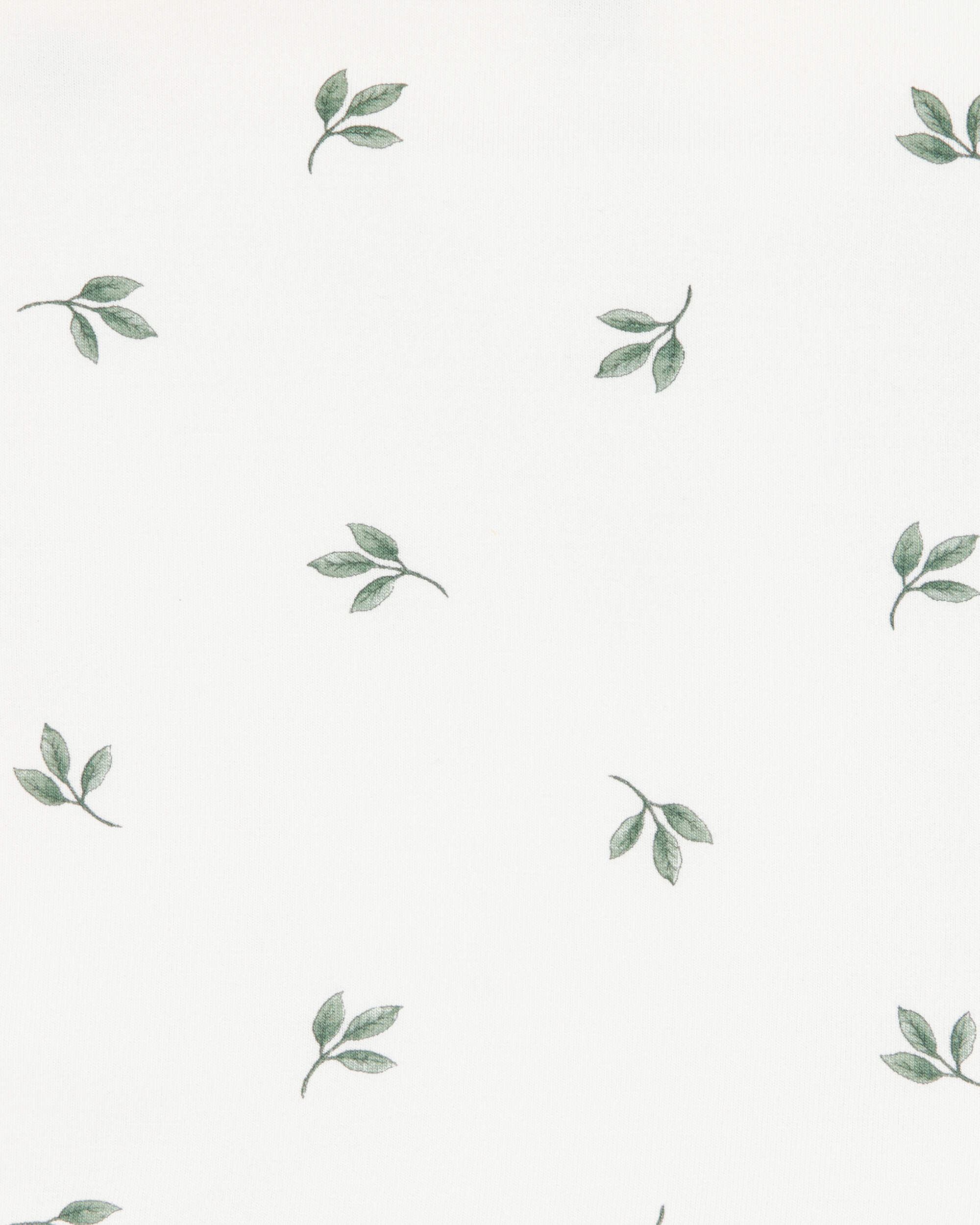 Baby Leaf Print PurelySoft Blanket - Ivory