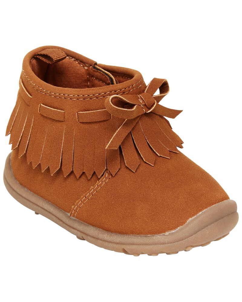 Brown Baby Carter's Every Step Fringe Boot | carters.com