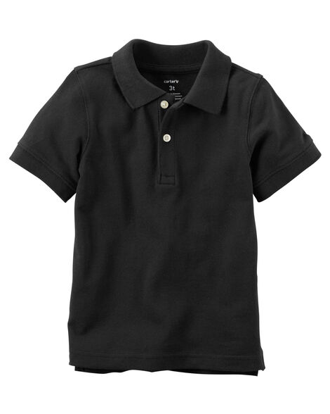 Product image 1 of Toddler Black Piqué Polo Shirt