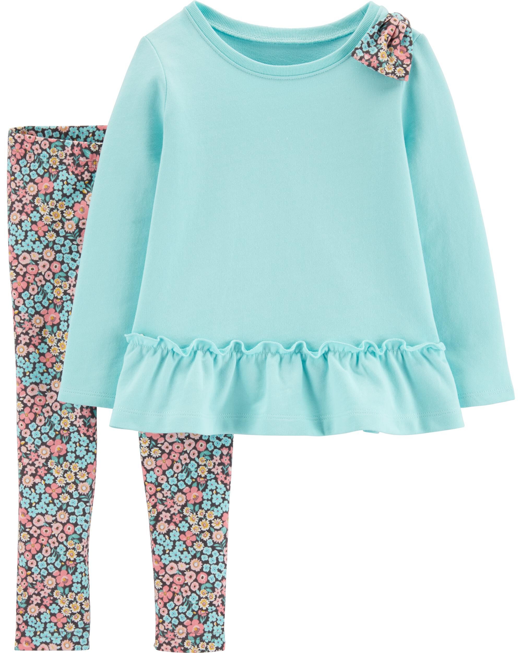 baby girl carter's floral bow dress