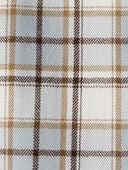 Brown - Baby Organic Cotton Herringbone Button-Front Shirt in Plaid, Selected