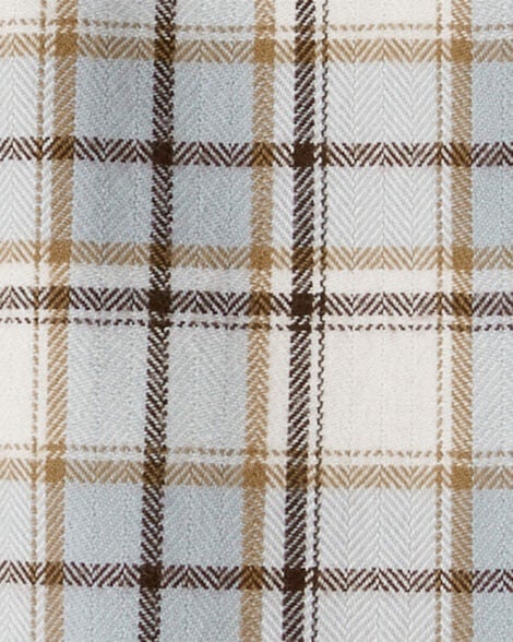  Product image 3 of Baby Organic Cotton Herringbone Button-Front Shirt in Plaid