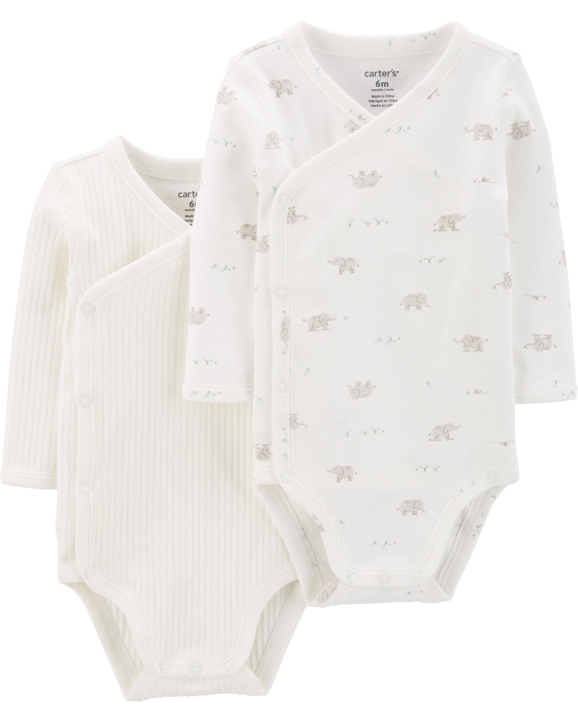 carter's side snap onesies