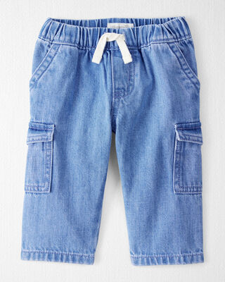 Product image 1 of Baby Organic Cotton Chambray Cargo Pants