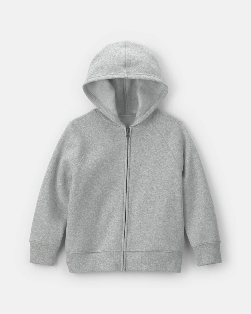 Carter's boys fleece zip-up hoodie 10 Grey
