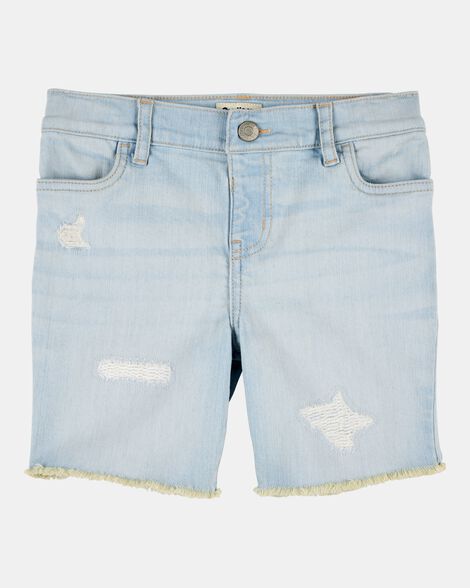 Kid Mid-Length Iconic Denim Short - Splash Wash