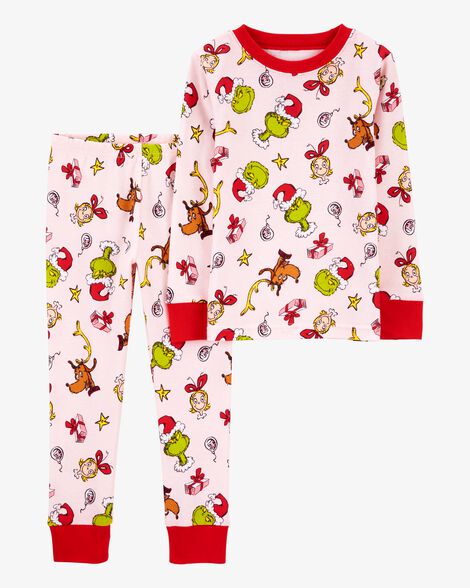  Product image 1 of Toddler 2-Piece Christmas Grinch Pajamas
