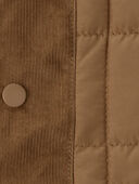 Brown - Toddler Boy Sleeveless Puffer Vest - Brown, Selected