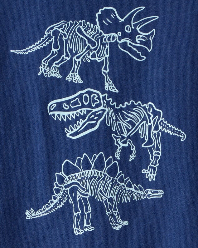 Product image 2 of Toddler Boy Dinosaurs Long-Sleeve Graphic Tee - Navy