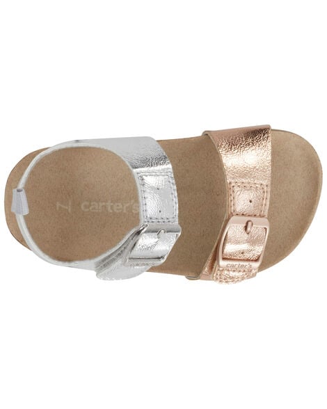  Product image 4 of Toddler Buckle Faux Cork Sandals