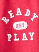 Red - Baby Boy Ready Set Play French Terry Jogger - Red, Selected