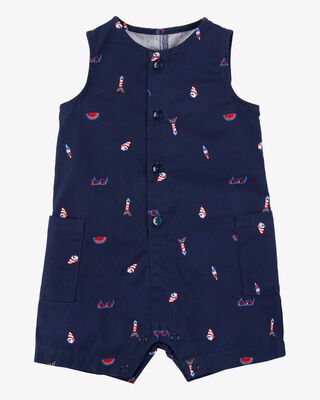 Product image 1 of Baby 4th Of July Button-Down Romper
