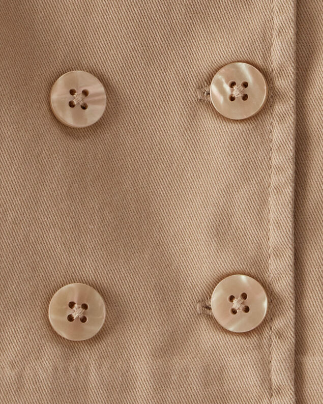 Product image 2 of Baby Twill Button-Down Jacket - Taupe